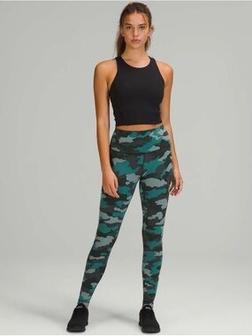 Lululemon Align 25” High-Waist Green Camo Leggings